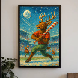 Reindeer Baseball Extravaganza Poster