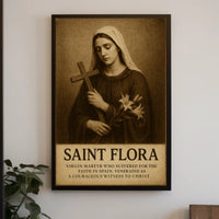 Saint Flora Virgin Martyr Poster