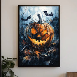 Haunted Pumpkin Poster