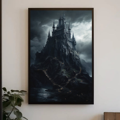 Gothic Mystical Castle Adventure Art Poster