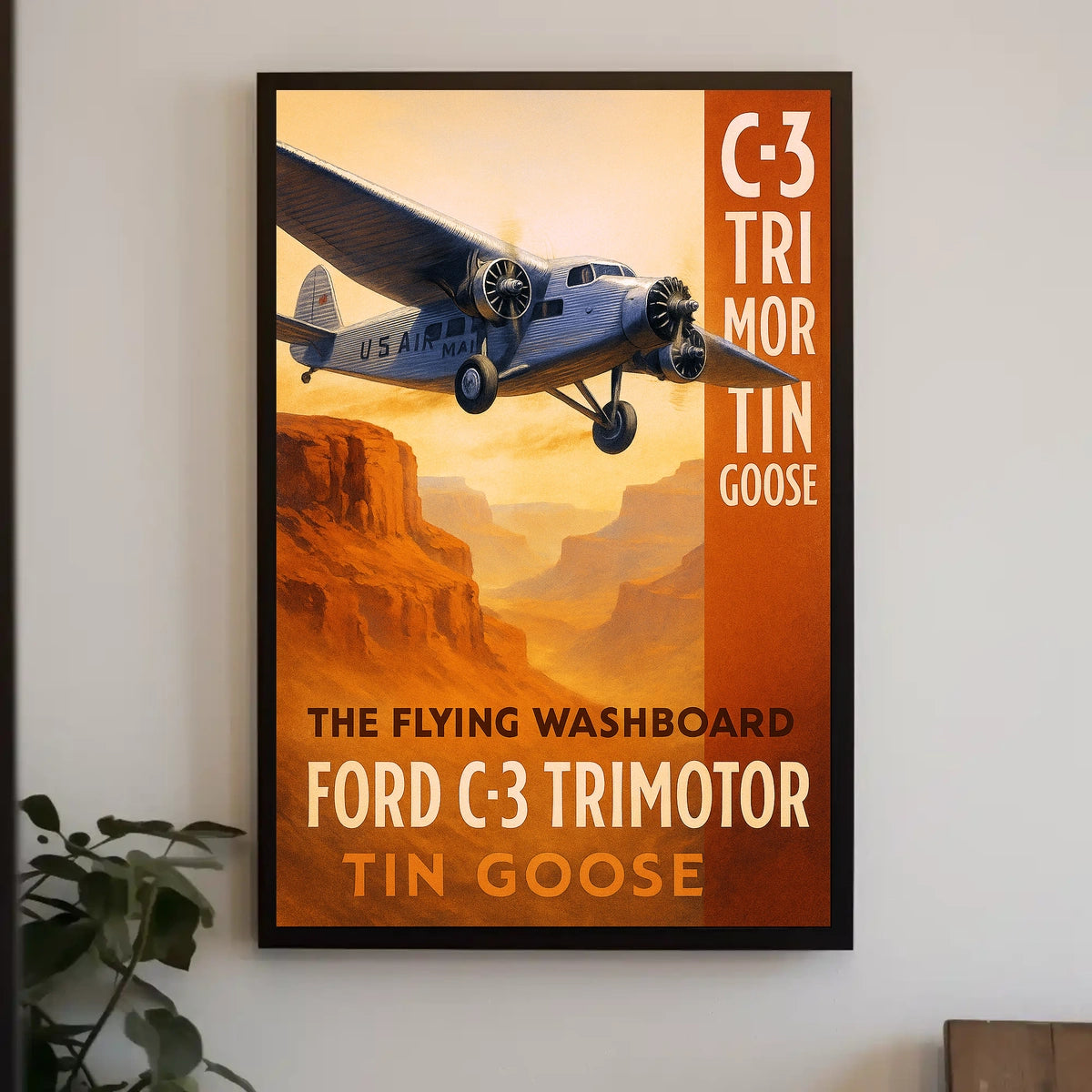 Ford C-3 Trimotor The Flying Washboard Poster
