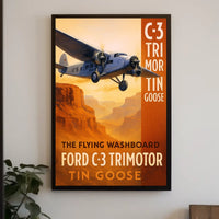 Ford C-3 Trimotor The Flying Washboard Poster