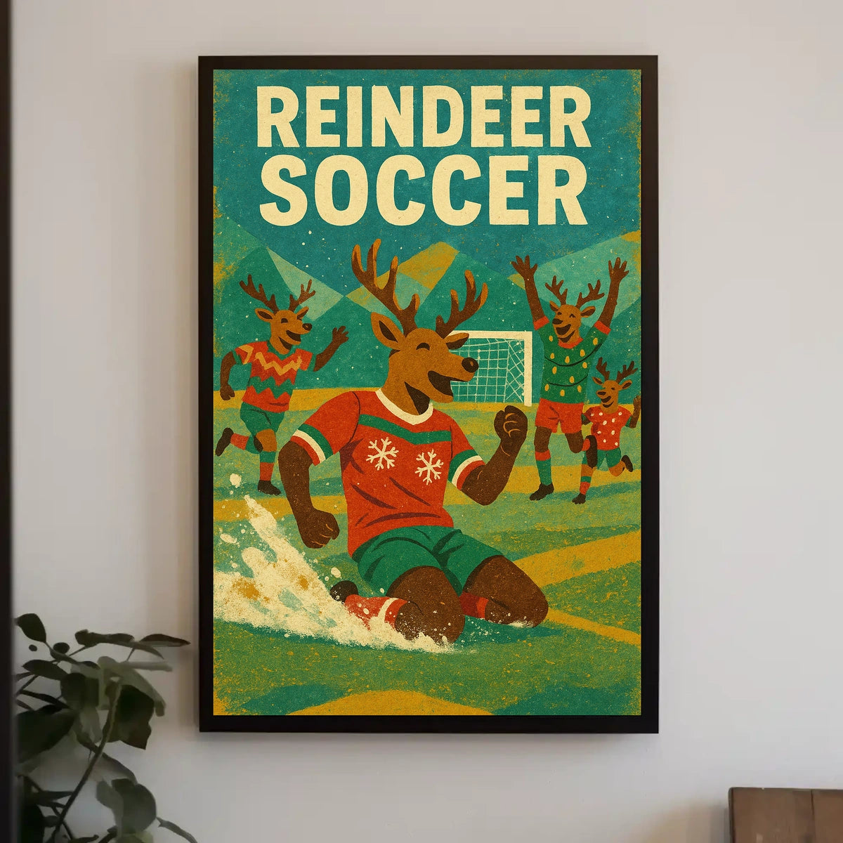 Reindeer Soccer Extravaganza Poster