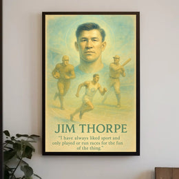 Celebrating Jim Thorpe Athletic Excellence Jim Thorpe Poster