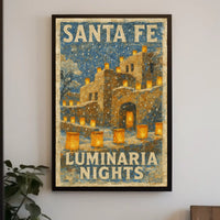 Santa Fe Luminaria Nights Poster