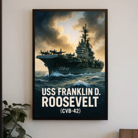 USS Franklin D. Roosevelt (CVB-42) Poster PosterGoat