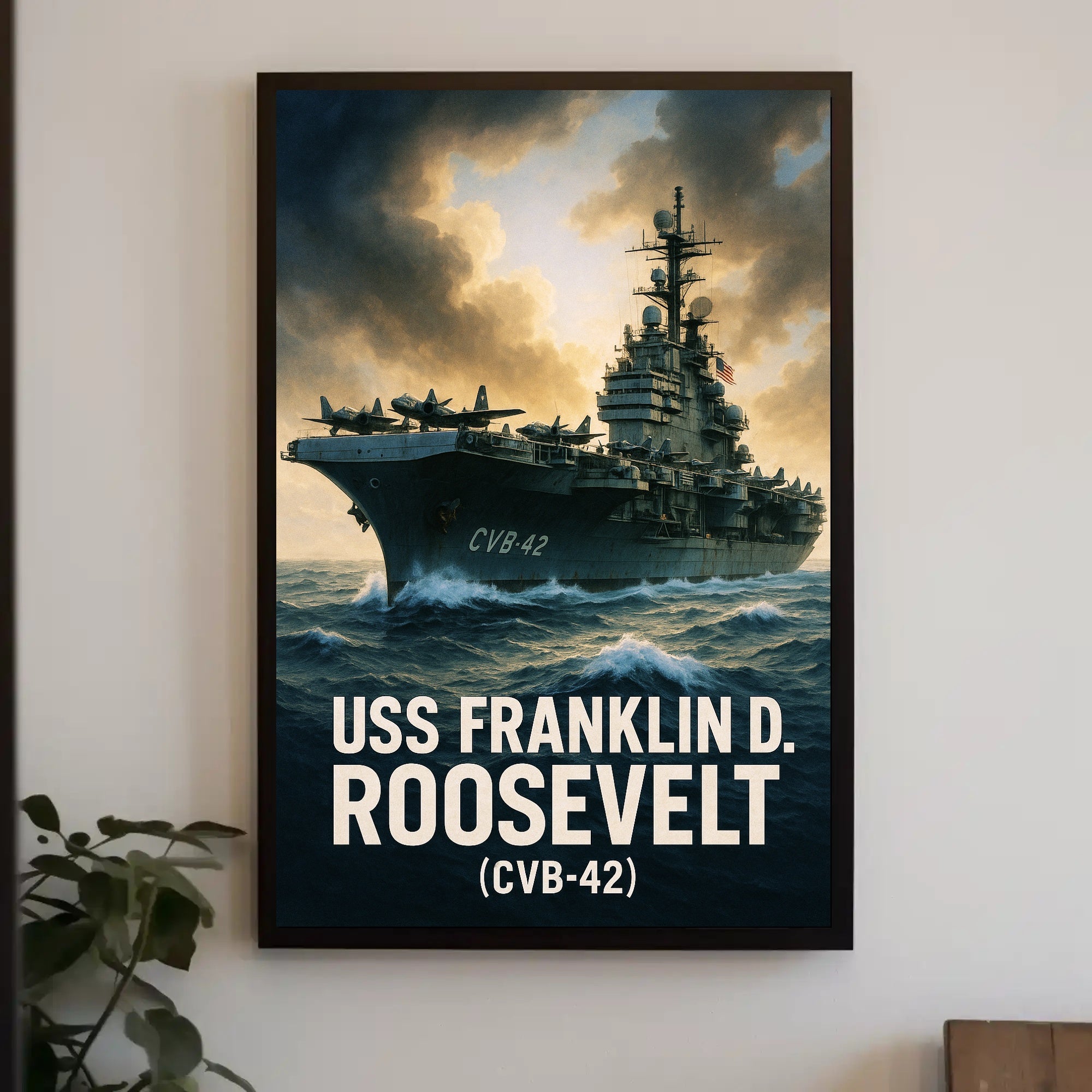 USS Franklin D. Roosevelt (CVB-42) Poster PosterGoat