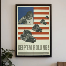 World War II American Industrial Effort Propaganda Poster