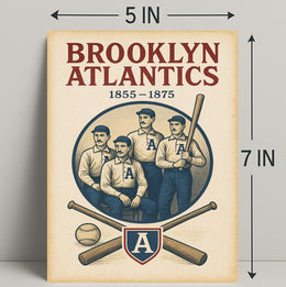 Brooklyn Atlantics Baseball Team Poster PosterGoat