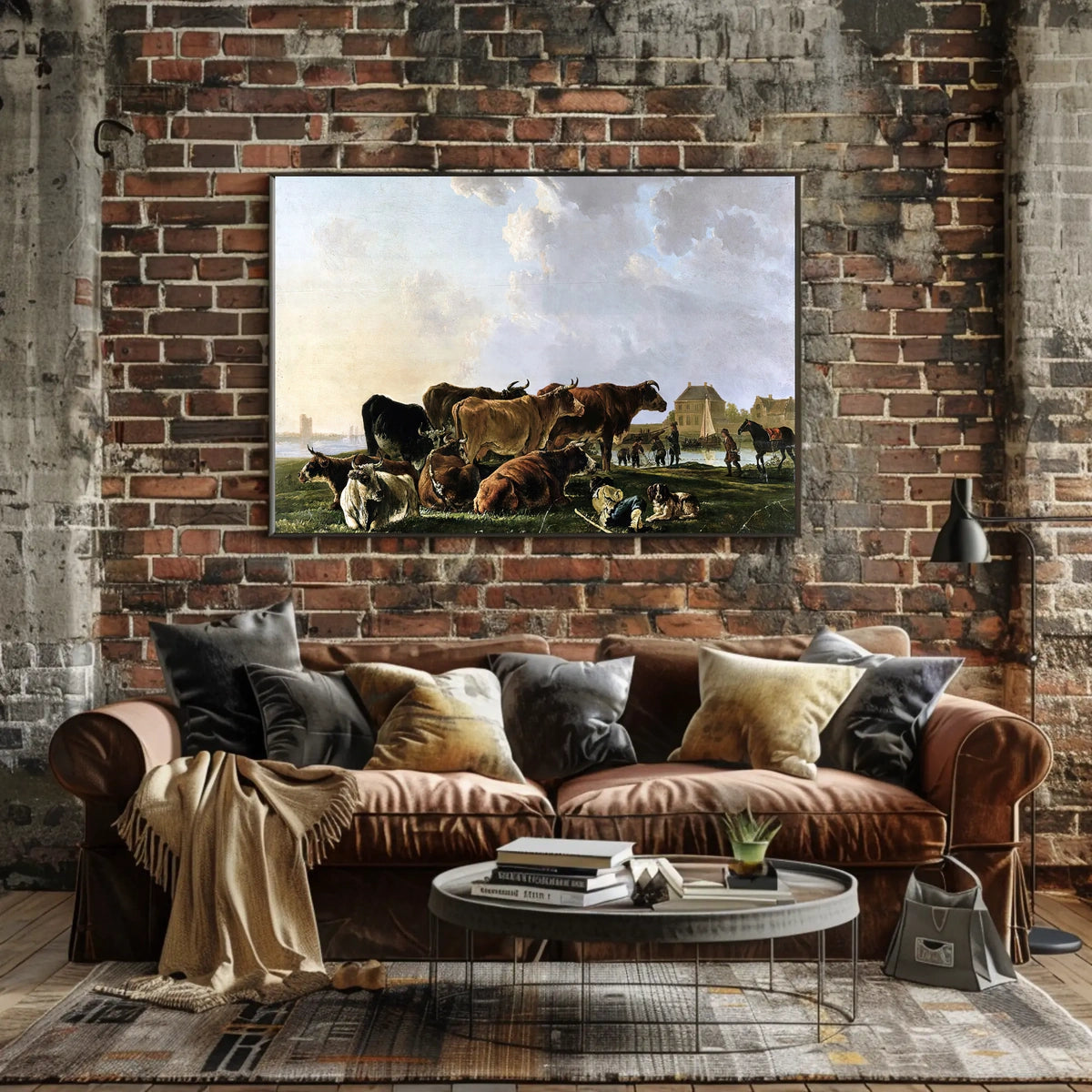Serene Countryside Scene Pastoral Heritage Poster