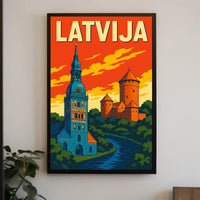 Discover Latvia Poster