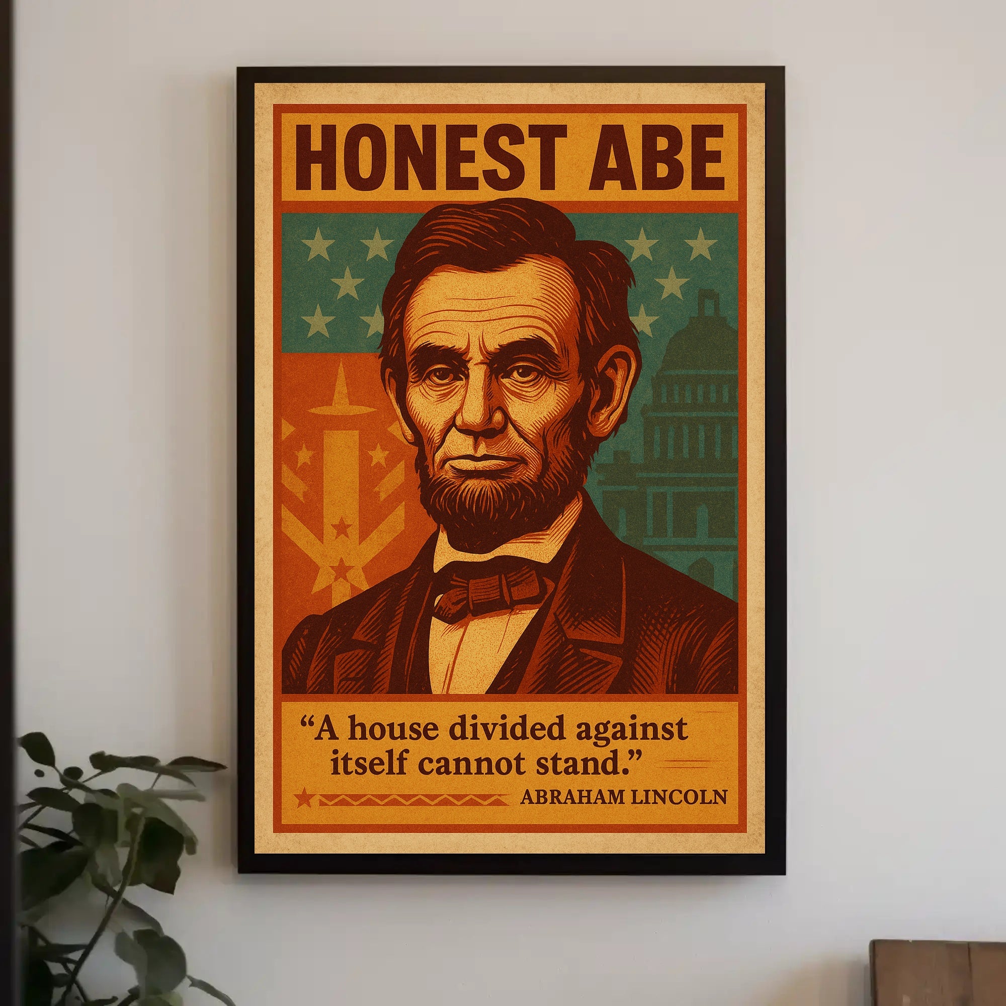 Abraham Lincoln "Honest Abe" Poster PosterGoat