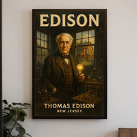 Thomas Edison The Inventor From New Poster