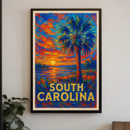South Carolina Sunset Poster