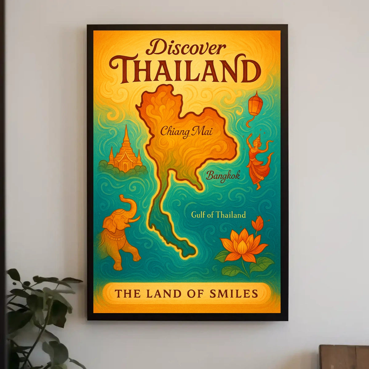 Thailand Travel Landmarks Culture Posters Poster