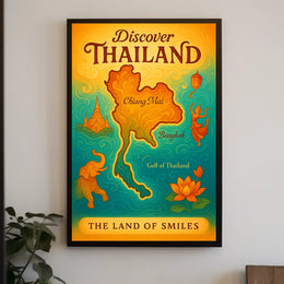 Thailand Travel Landmarks Culture Posters Poster