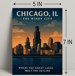 Chicago The Windy City Poster PosterGoat