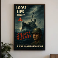 WWII Homefront Warning Poster