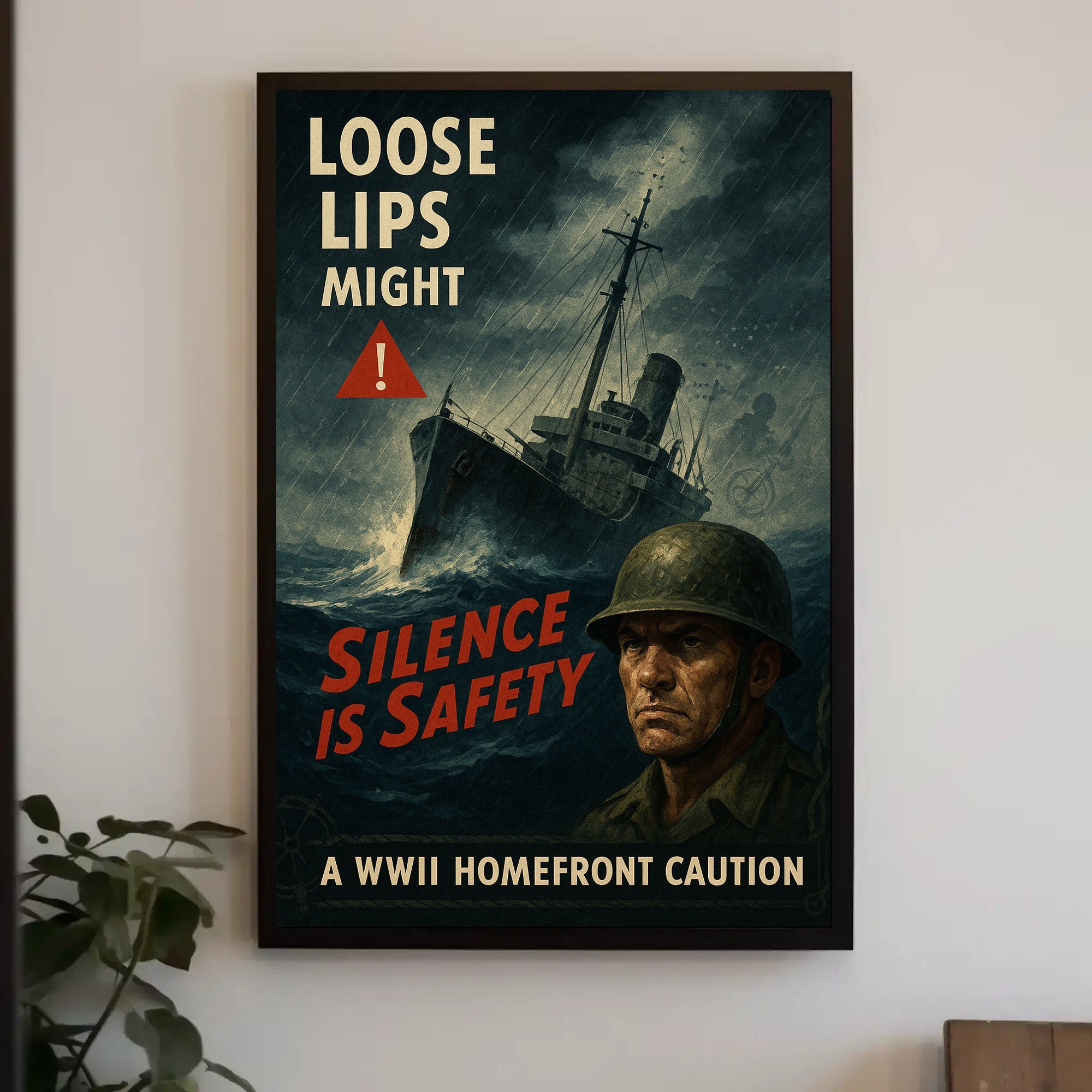 WWII Homefront Warning Poster