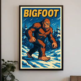 Bigfoot In The Wilderness Poster