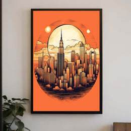 Urban Sunset Poster
