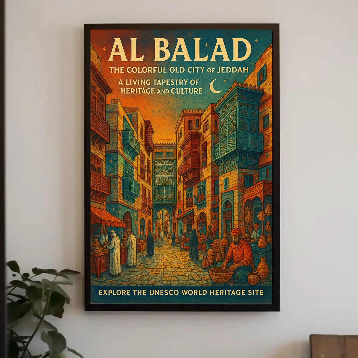 Al Balad The Colorful Old City Of Poster