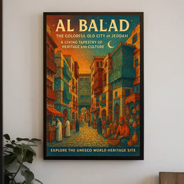 Al Balad The Colorful Old City Of Poster
