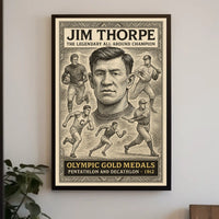 Legendary Champion Commemorative Jim Thorpe Poster