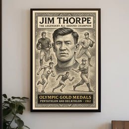 Legendary Champion Commemorative Jim Thorpe Poster