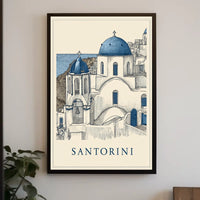 Santorini Serenity Poster