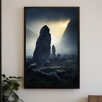 Mystical Stone Landscape Poster