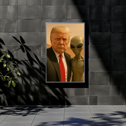 Donald Trump Alien Mars Photo Poster