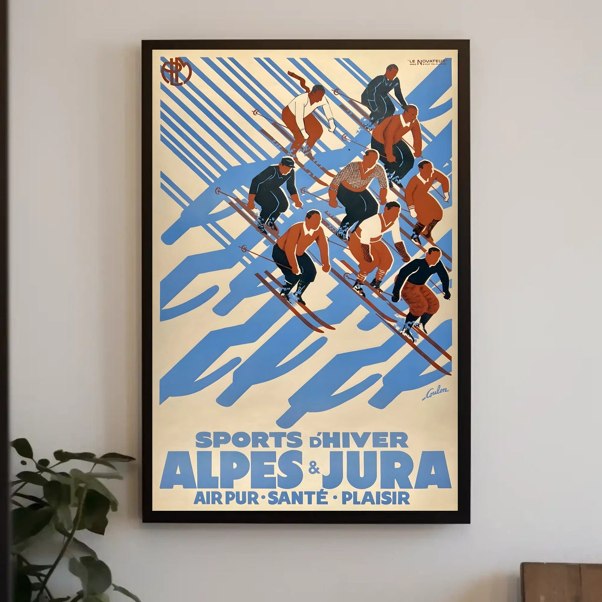 Winter Sports In Alpes Jura Poster