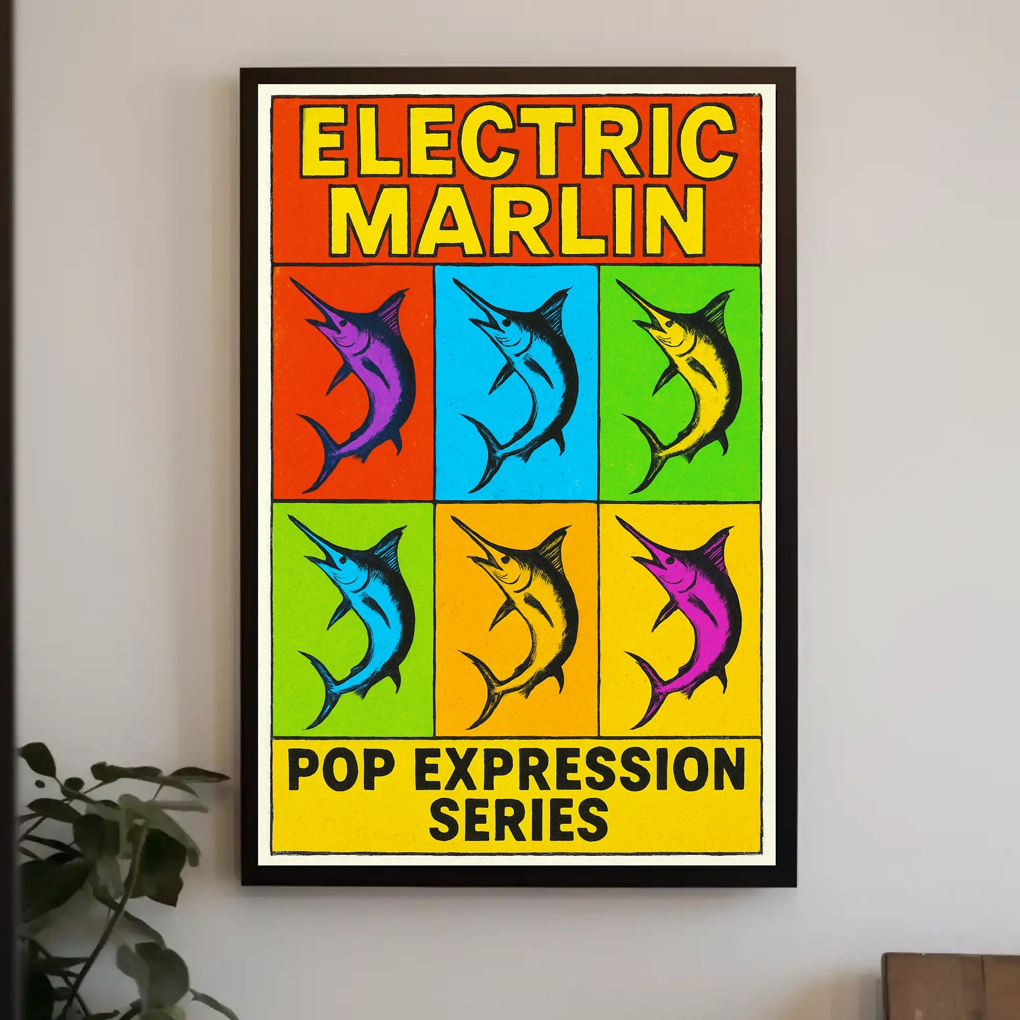 Electric Marlin Pop Expression Series Poster PosterGoat