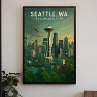 Seattle, WA The Emerald City Poster