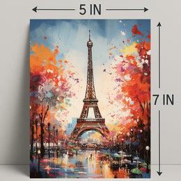 Eiffel Tower In Autumn Poster