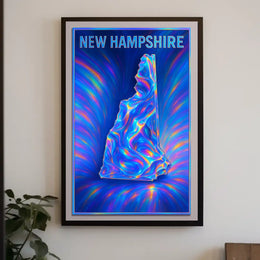 New Hampshire In Vivid Colors Poster