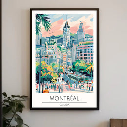 Vibrant Montreal Poster PosterGoat