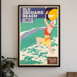 Old Orchard Beach Boston And Maine Poster