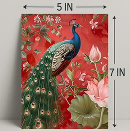 Peacock Elegance: Exotic Animal Art Poster