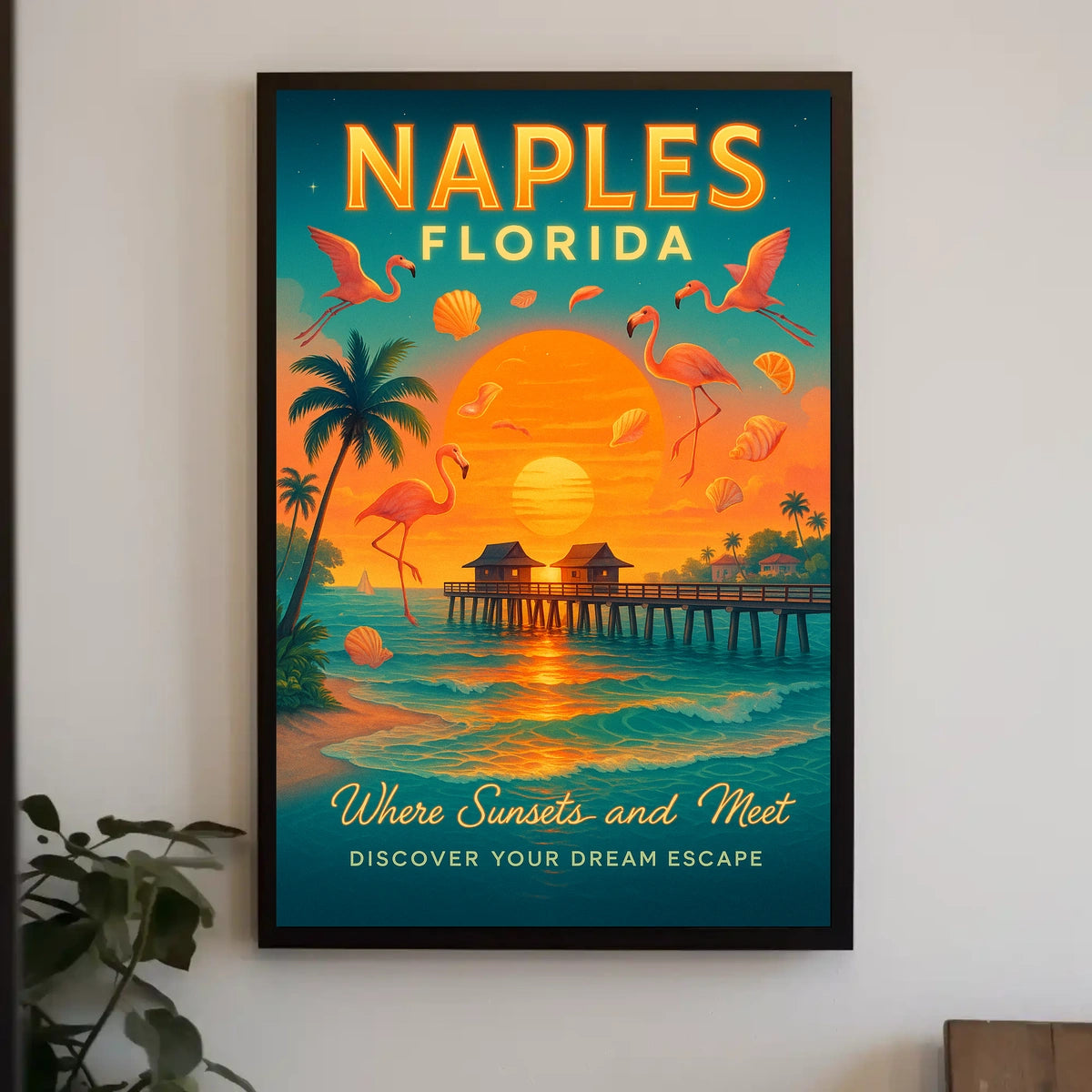 Naples, Florida Where Sunsets and Meet Poster