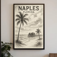 Naples Florida Coastal Serenity Poster Gulf Coast Wall Art