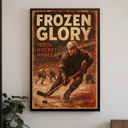 Frozen Glory Icy Landscape Photography Realism Poster