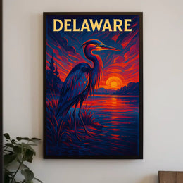 Delaware Sunset Poster