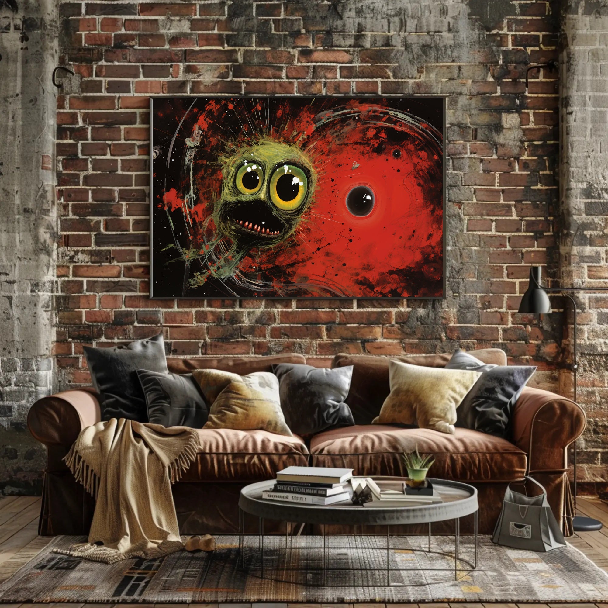 Cosmic Creature in Space Artistry Abstract or Artistic Poster