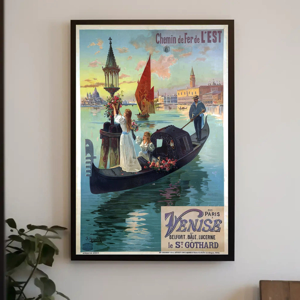 Chemin De Fer De LEst Journey To Poster