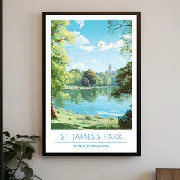 St. James's Park Vintage Travel Poster