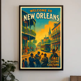 Welcome to New Orleans Poster PosterGoat
