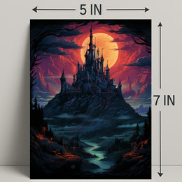 Enchanted Castle At Dusk Poster