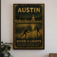 Austin River Of Lights Poster